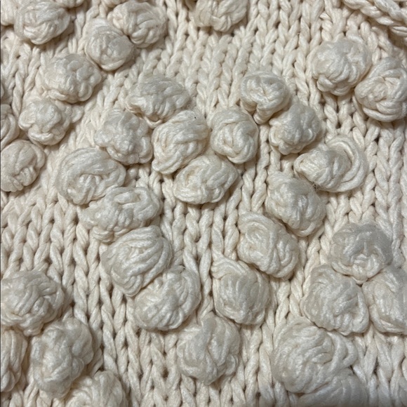 Chicwish Cream Heart Textured Knit Cardigan - Picture 12 of 13